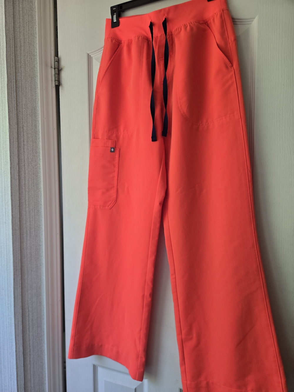 Womens Figs Isabel High Waist Wide Leg Scrub Pants- Small
